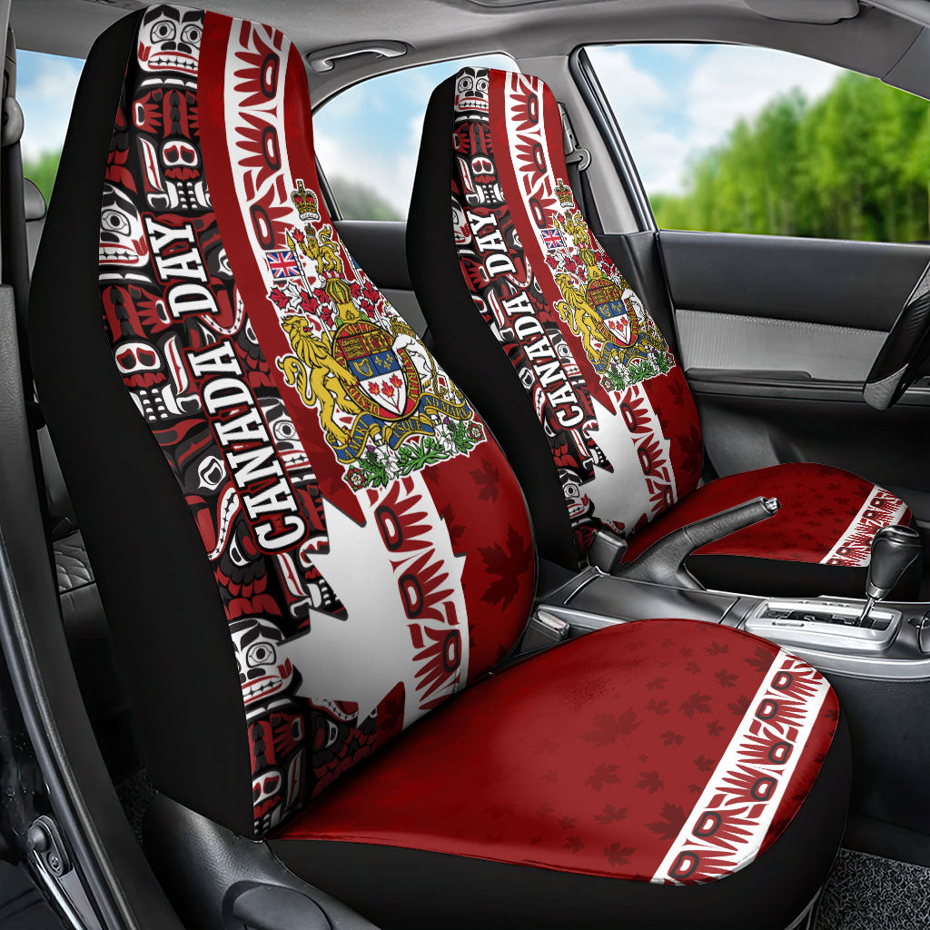 Canada Day Indigenous First Nations Car Seat Cover Tribal Haida Totem Art One Nation