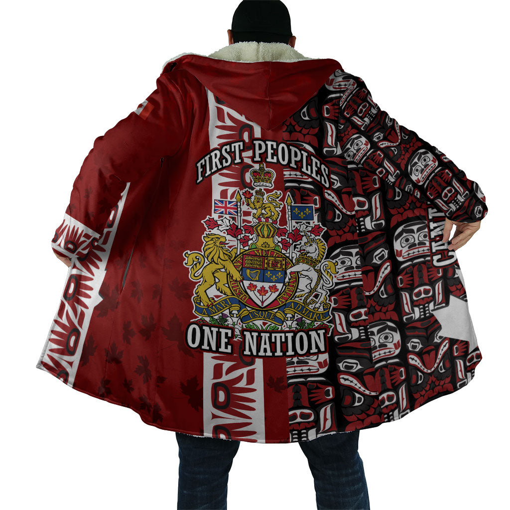 Canada Day Indigenous First Nations Cloak Tribal Haida Totem Art One Nation
