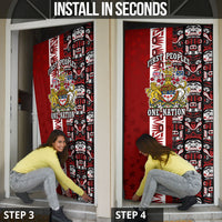 Canada Day Indigenous First Nations Door Cover Tribal Haida Totem Art One Nation