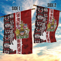 Canada Day Indigenous First Nations Garden Flag Tribal Haida Totem Art One Nation