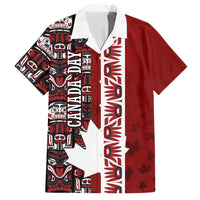 Canada Day Indigenous First Nations Hawaiian Shirt Tribal Haida Totem Art One Nation