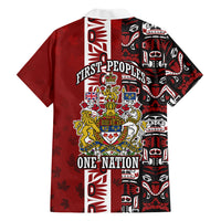 Canada Day Indigenous First Nations Hawaiian Shirt Tribal Haida Totem Art One Nation