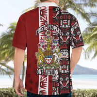 Canada Day Indigenous First Nations Hawaiian Shirt Tribal Haida Totem Art One Nation