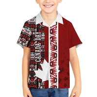 Canada Day Indigenous First Nations Hawaiian Shirt Tribal Haida Totem Art One Nation