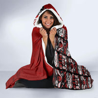 Canada Day Indigenous First Nations Hooded Blanket Tribal Haida Totem Art One Nation