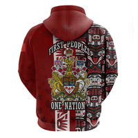 Canada Day Indigenous First Nations Hoodie Tribal Haida Totem Art One Nation