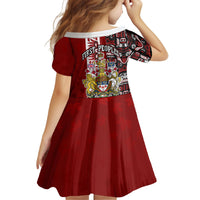 Canada Day Indigenous First Nations Kid Short Sleeve Dress Tribal Haida Totem Art One Nation