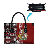 Canada Day Indigenous First Nations Leather Bag Tribal Haida Totem Art One Nation