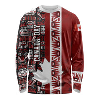 Canada Day Indigenous First Nations Long Sleeve Shirt Tribal Haida Totem Art One Nation