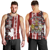 Canada Day Indigenous First Nations Men Tank Top Tribal Haida Totem Art One Nation