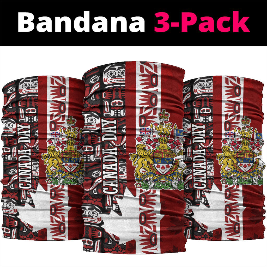 Canada Day Indigenous First Nations Neck Gaiter Tribal Haida Totem Art One Nation