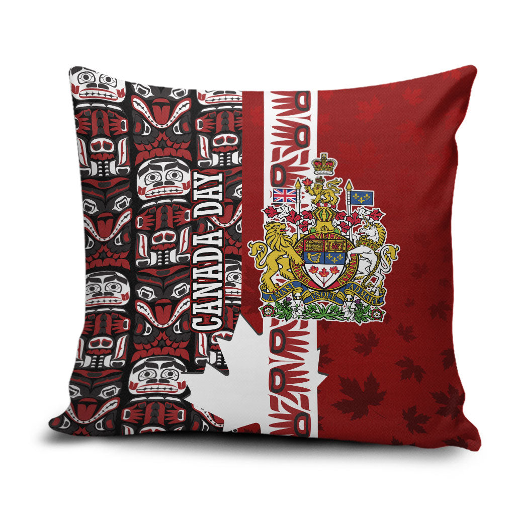 Canada Day Indigenous First Nations Pillow Cover Tribal Haida Totem Art One Nation