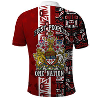 Canada Day Indigenous First Nations Polo Shirt Tribal Haida Totem Art One Nation