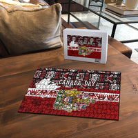 Canada Day Indigenous First Nations Puzzle Tribal Haida Totem Art One Nation
