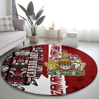 Canada Day Indigenous First Nations Round Carpet Tribal Haida Totem Art One Nation