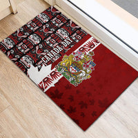 Canada Day Indigenous First Nations Rubber Doormat Tribal Haida Totem Art One Nation