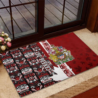 Canada Day Indigenous First Nations Rubber Doormat Tribal Haida Totem Art One Nation