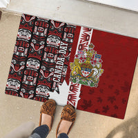 Canada Day Indigenous First Nations Rubber Doormat Tribal Haida Totem Art One Nation