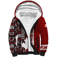 Canada Day Indigenous First Nations Sherpa Hoodie Tribal Haida Totem Art One Nation