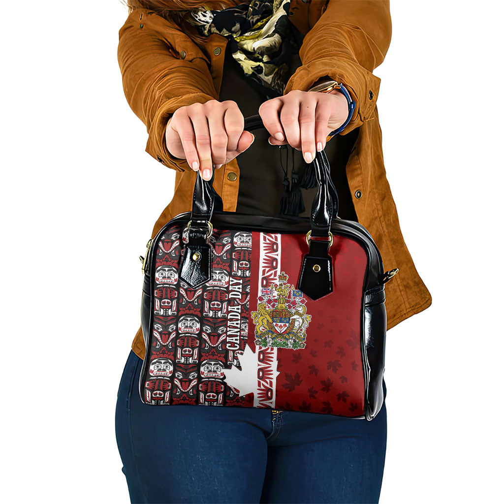 Canada Day Indigenous First Nations Shoulder Handbag Tribal Haida Totem Art One Nation