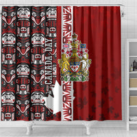 Canada Day Indigenous First Nations Shower Curtain Tribal Haida Totem Art One Nation