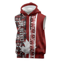 Canada Day Indigenous First Nations Sleeveless Hoodie Tribal Haida Totem Art One Nation
