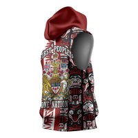 Canada Day Indigenous First Nations Sleeveless Hoodie Tribal Haida Totem Art One Nation