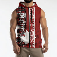 Canada Day Indigenous First Nations Sleeveless Zip Hoodie Tribal Haida Totem Art One Nation
