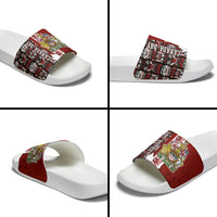 Canada Day Indigenous First Nations Slide Sandals Tribal Haida Totem Art One Nation