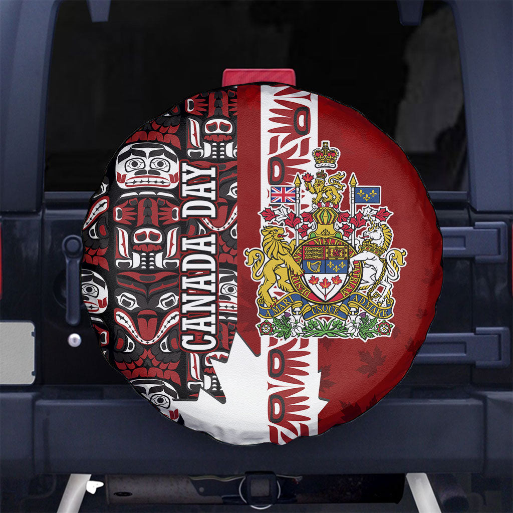 Canada Day Indigenous First Nations Spare Tire Cover Tribal Haida Totem Art One Nation
