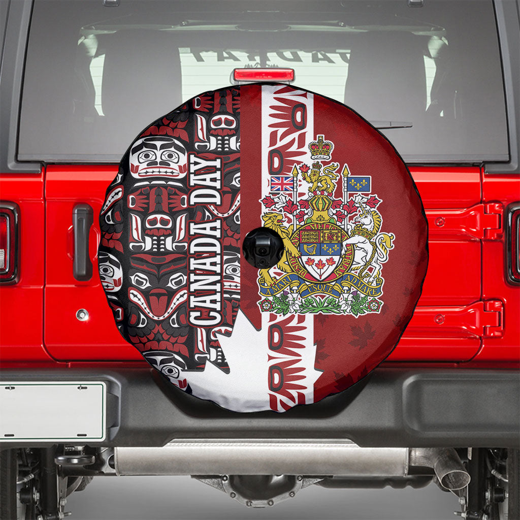 Canada Day Indigenous First Nations Spare Tire Cover Tribal Haida Totem Art One Nation