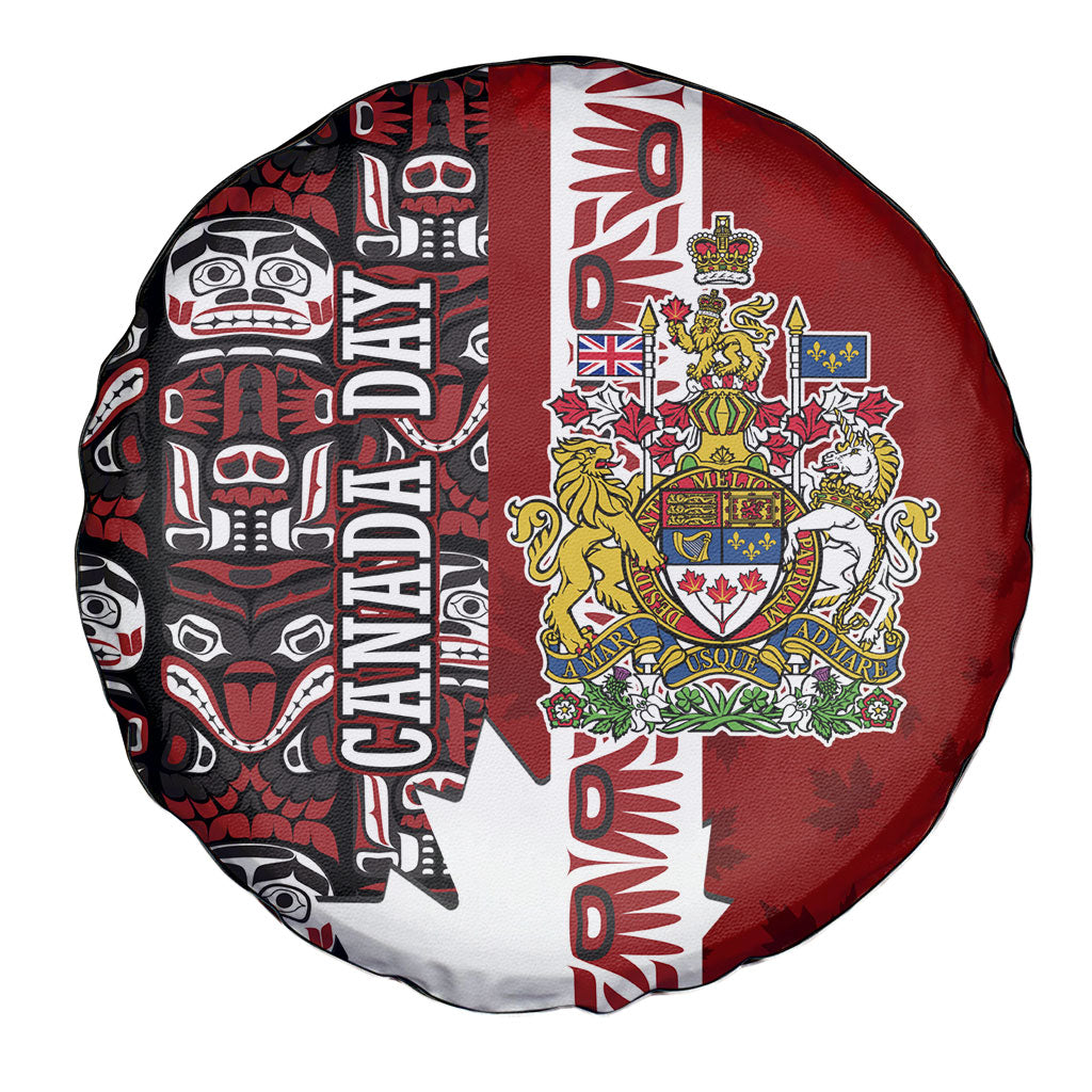 Canada Day Indigenous First Nations Spare Tire Cover Tribal Haida Totem Art One Nation