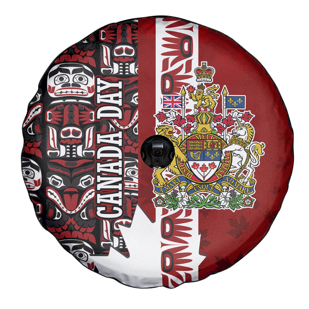 Canada Day Indigenous First Nations Spare Tire Cover Tribal Haida Totem Art One Nation
