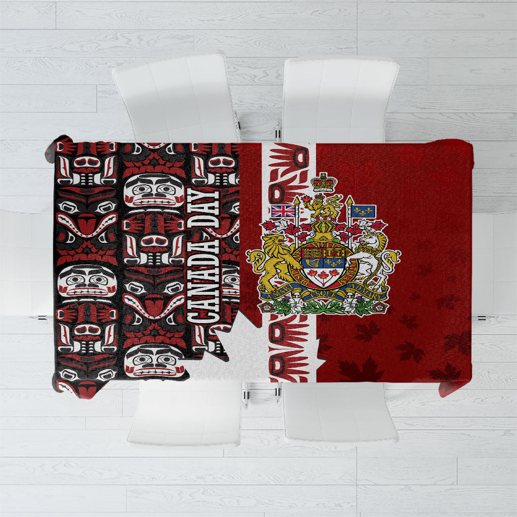 Canada Day Indigenous First Nations Tablecloth Tribal Haida Totem Art One Nation