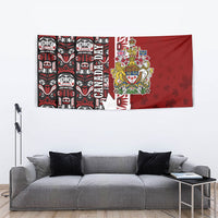 Canada Day Indigenous First Nations Tapestry Tribal Haida Totem Art One Nation
