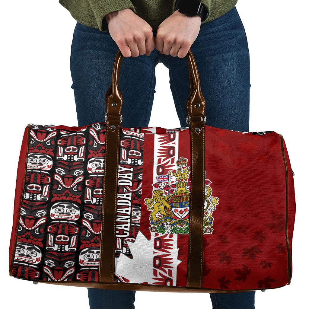 Canada Day Indigenous First Nations Travel Bag Tribal Haida Totem Art One Nation