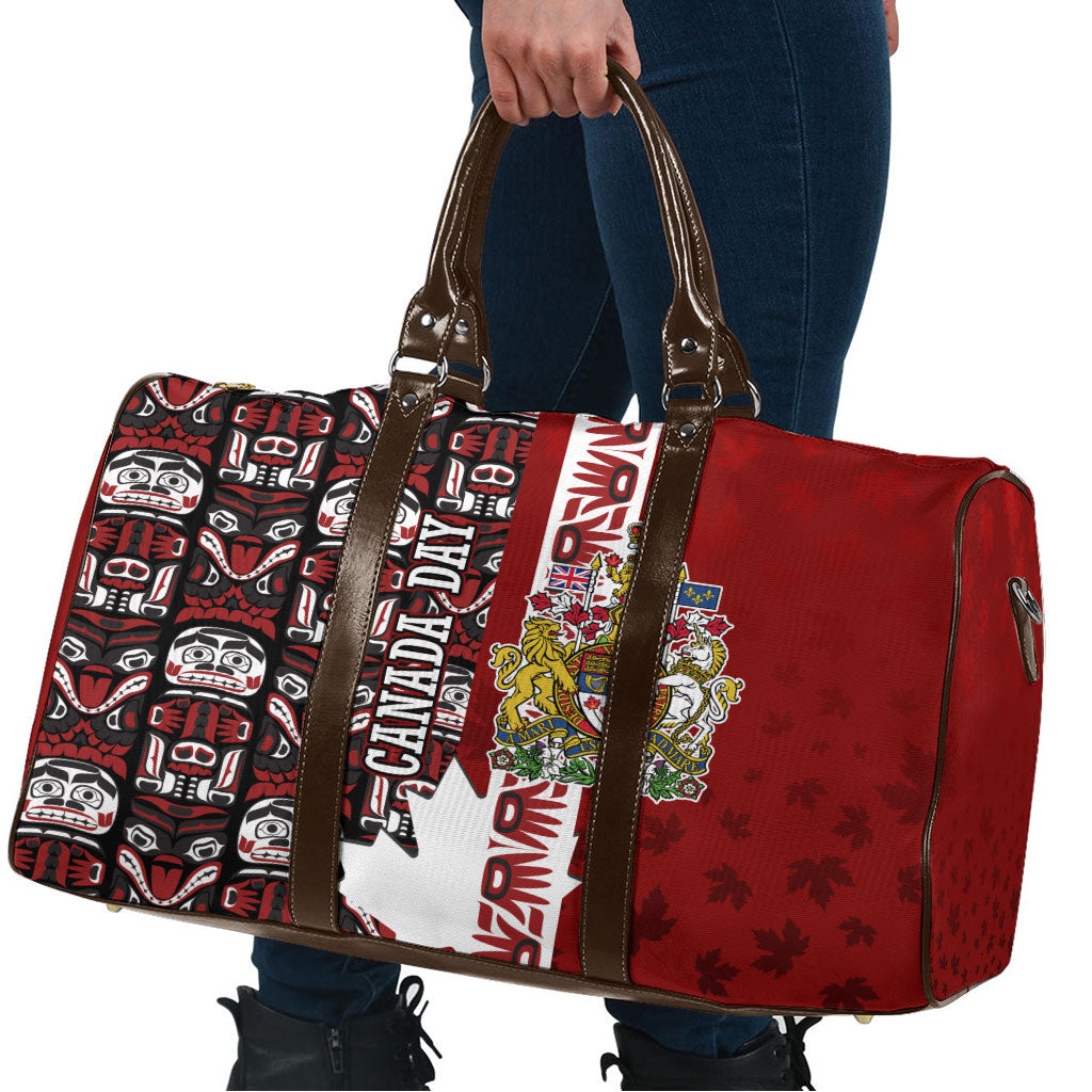 Canada Day Indigenous First Nations Travel Bag Tribal Haida Totem Art One Nation