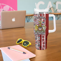 Canada Day Indigenous First Nations Tumbler With Handle Tribal Haida Totem Art One Nation