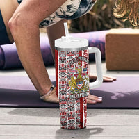 Canada Day Indigenous First Nations Tumbler With Handle Tribal Haida Totem Art One Nation