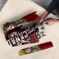 Canada Day Indigenous First Nations Umbrella Tribal Haida Totem Art One Nation