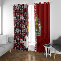 Canada Day Indigenous First Nations Window Curtain Tribal Haida Totem Art One Nation