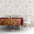 Kyrgyzstan National Symbol Tablecloth Traditional Golden Pattern in Red and Gold