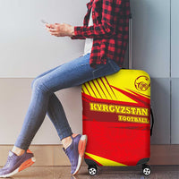 Kyrgyzstan Football Luggage Cover Red and Yellow Sports with National Emblem Design