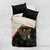 Iraq Golden Eagle Emblem Bedding Set with Flag Stripes and National Arabic Script Design - Wonder Print Shop