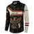 Iraq Golden Eagle Emblem Button Sweatshirt with Flag Stripes and National Arabic Script Design - Wonder Print Shop