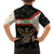 Iraq Golden Eagle Emblem Family Matching Summer Maxi Dress and Hawaiian Shirt with Flag Stripes and National Arabic Script Design - Wonder Print Shop