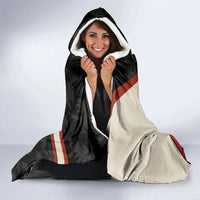 Iraq Golden Eagle Emblem Hooded Blanket with Flag Stripes and National Arabic Script Design - Wonder Print Shop