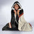 Iraq Golden Eagle Emblem Hooded Blanket with Flag Stripes and National Arabic Script Design - Wonder Print Shop
