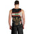 Iraq Golden Eagle Emblem Men Tank Top with Flag Stripes and National Arabic Script Design - Wonder Print Shop