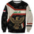 Iraq Golden Eagle Emblem Sweatshirt with Flag Stripes and National Arabic Script Design - Wonder Print Shop